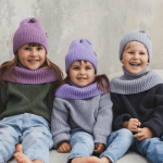 Czapka zimowa merino WINTER LAVENDER / Patulove