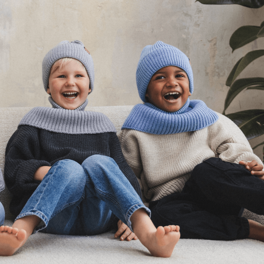 Komin z golfem merino WINTER GREY / Patulove