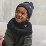 Komin z golfem merino WINTER GRAPHITE / Patulove