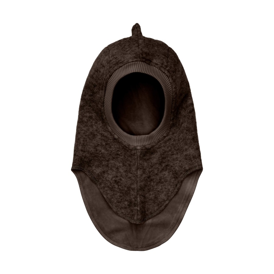Kominiarka z kolcami dinozaura - Dark Brown Melange / HUTTEliHUT