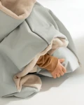 Ponczo samochodowe Merino Szałwiowe 1-3 lat / piapimo