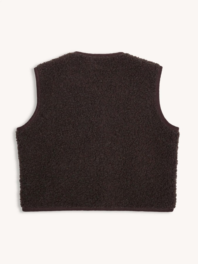 Kamizelka merino dla dorosłych - chocolate brown / Happymess