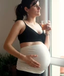 Bezszwowy pas 2w1 - Ecru / Mama Hangs