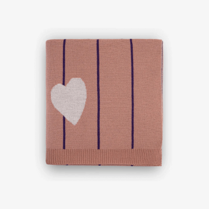 Koc merino 100 x 140 cm - sweatheart kid / The Story Makers