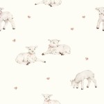 Bambusowa pieluszka muślinowa 65x65 - little sheeps / My Memi