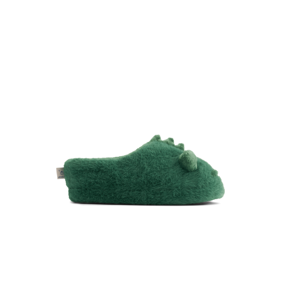 Pluszowe kapcie Aviaja Crocodile - garden green / Liewood