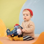 Przytulanka aktywizująca wielofunkcyjna Samolot Piesek Jules 9 m+ / Lilliputiens