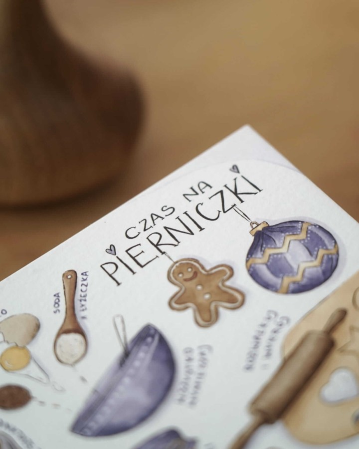 Kartka świąteczna CZAS NA PIERNICZKI / Hi Little