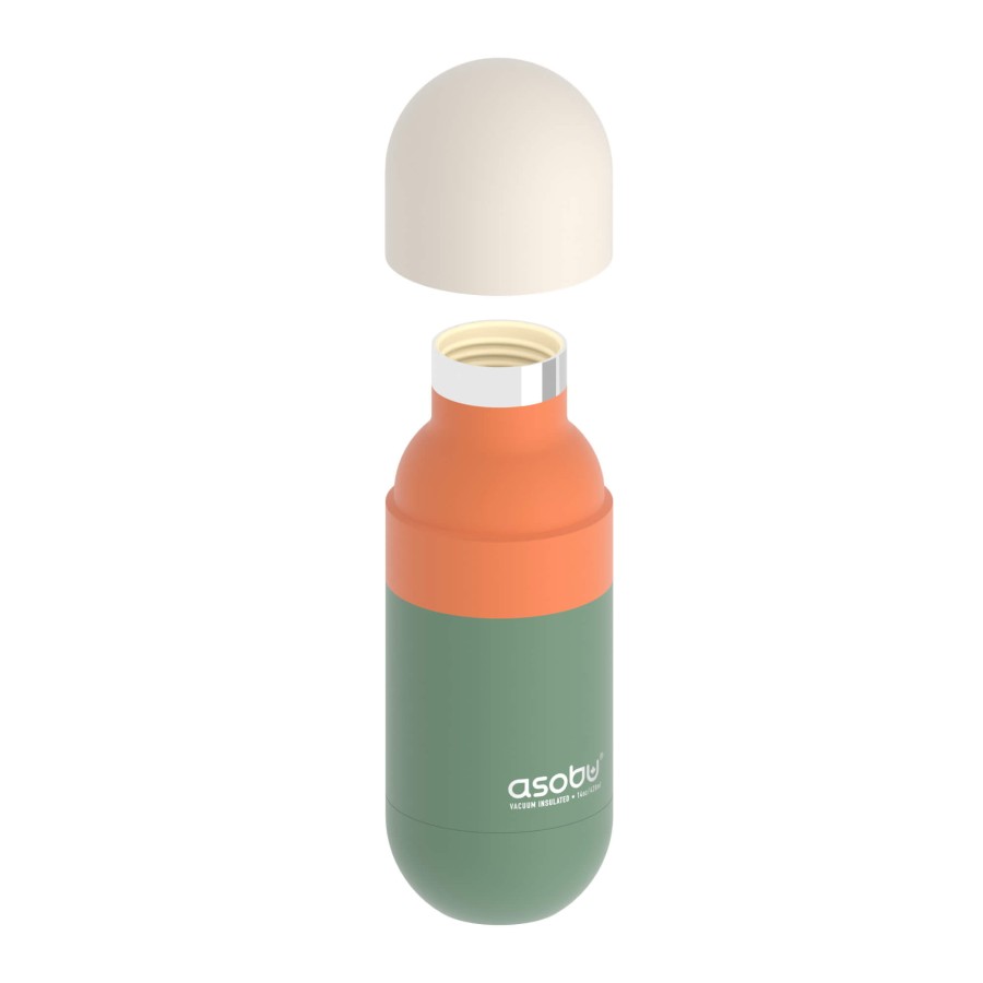 Butelka termiczna Orb, 420 ml - pastelowy zielony / Asobu