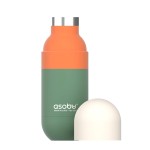 Butelka termiczna Orb, 420 ml - pastelowy zielony / Asobu
