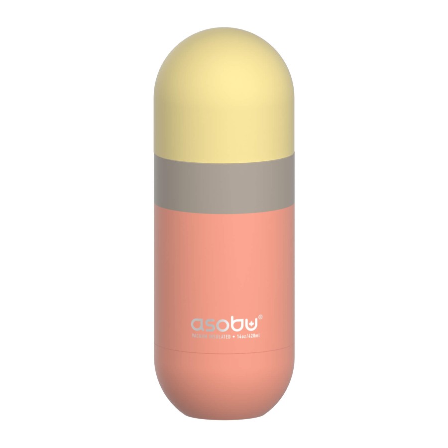 Butelka termiczna Orb, 420 ml - pastelowy brzoskwiniowy / Asobu