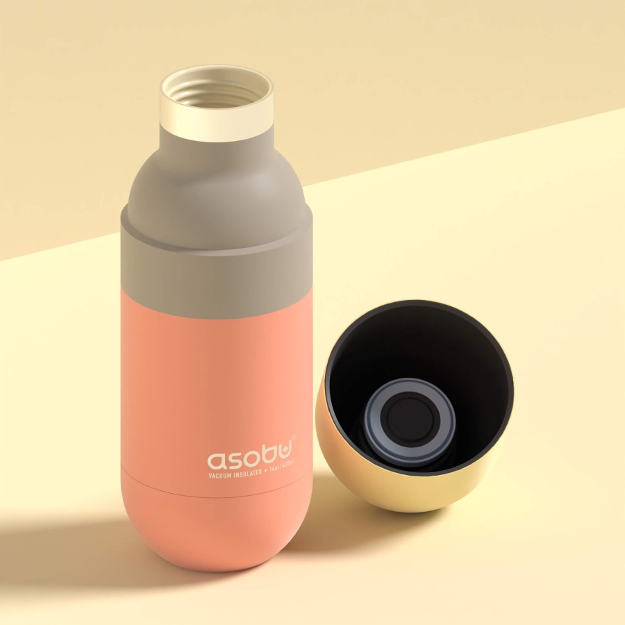 Butelka termiczna Orb, 420 ml - pastelowy brzoskwiniowy / Asobu