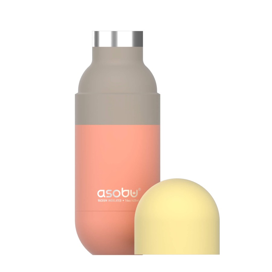 Butelka termiczna Orb, 420 ml - pastelowy brzoskwiniowy / Asobu
