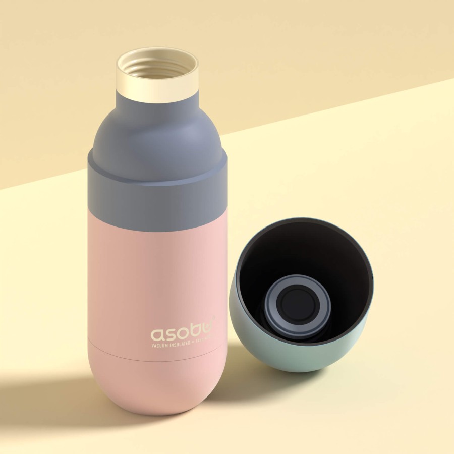 Butelka termiczna Orb, 420 ml - pastelowy różowy / Asobu