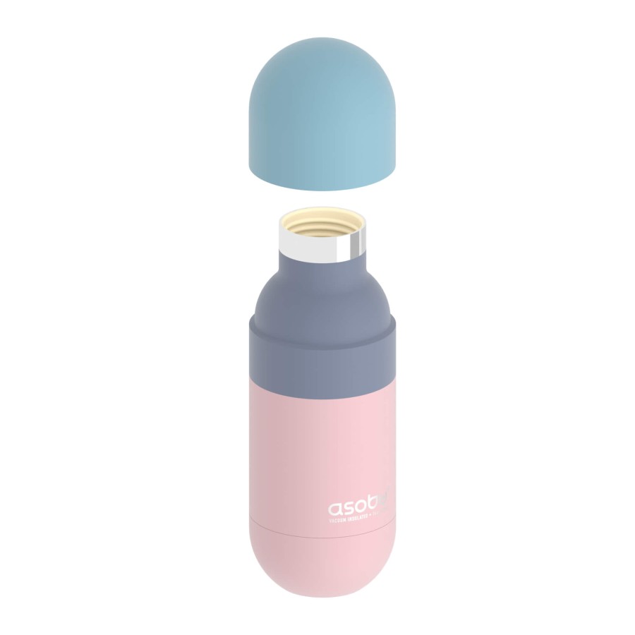 Butelka termiczna Orb, 420 ml - pastelowy różowy / Asobu