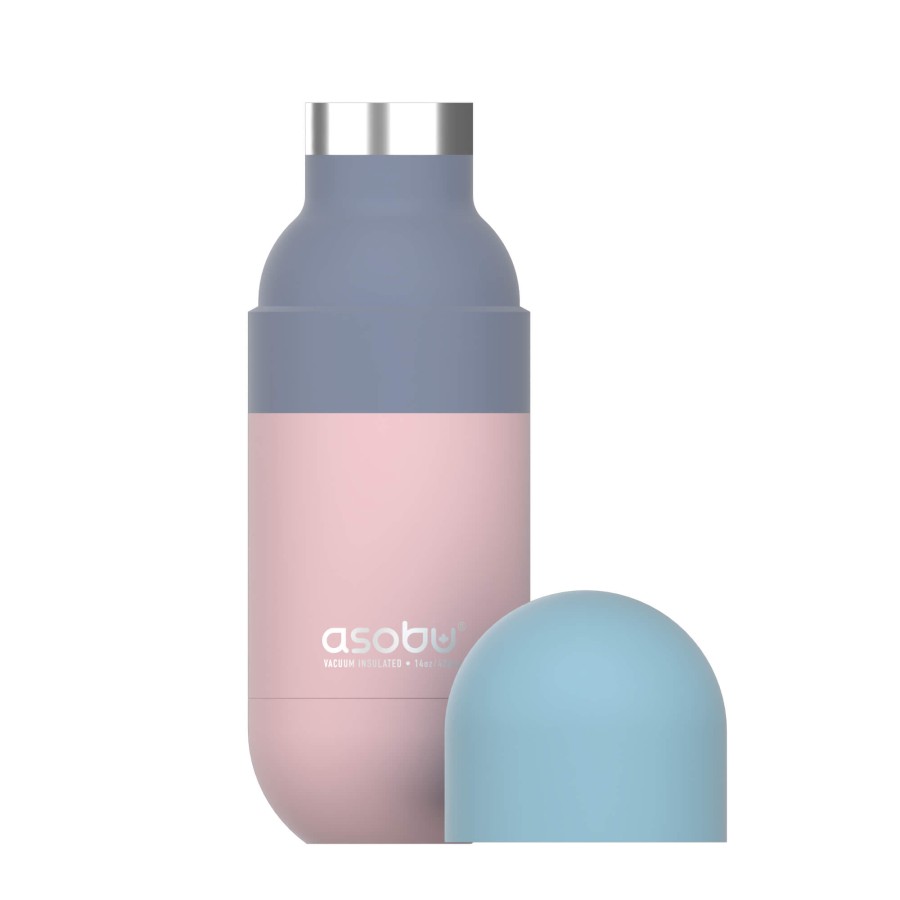 Butelka termiczna Orb, 420 ml - pastelowy różowy / Asobu