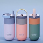Butelka termiczna Orbit, 900 ml - pastelowy brzoskwiniowy / Asobu