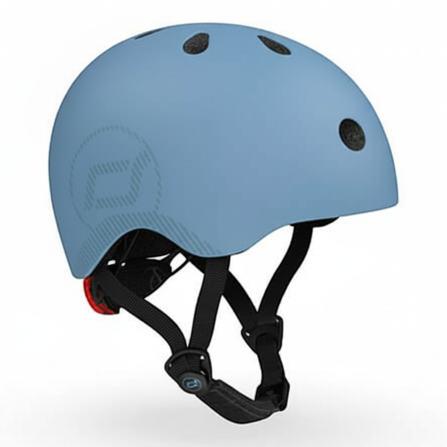 Kask M-L starszych dzieci i nastolatków Steel / Scoot&Ride