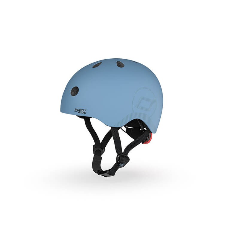 Kask M-L starszych dzieci i nastolatków Steel / Scoot&Ride