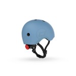 Kask M-L starszych dzieci i nastolatków Steel / Scoot&Ride