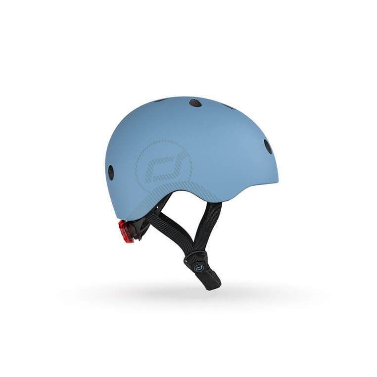 Kask M-L starszych dzieci i nastolatków Steel / Scoot&Ride
