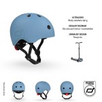 Kask M-L starszych dzieci i nastolatków Steel / Scoot&Ride
