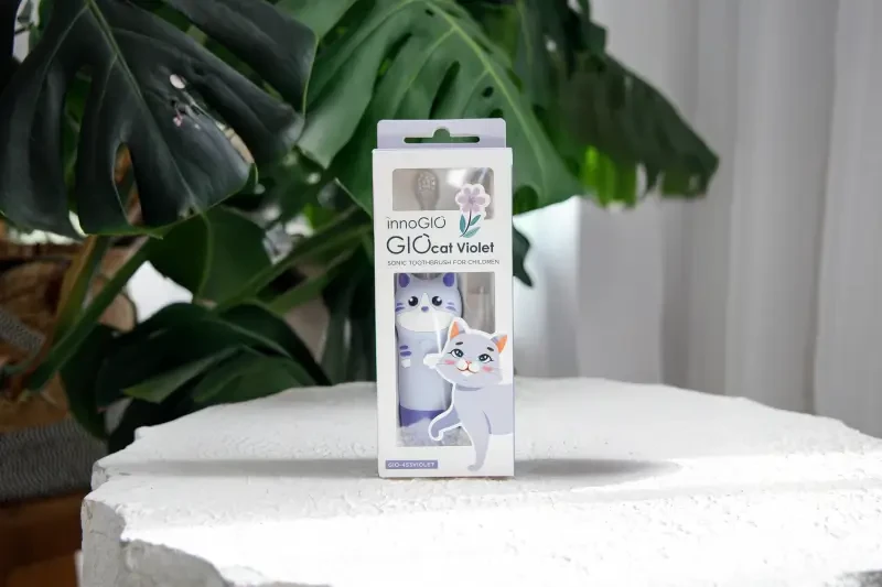 Soniczna szczoteczka dla dzieci GIOcat Violet / InnoGIO