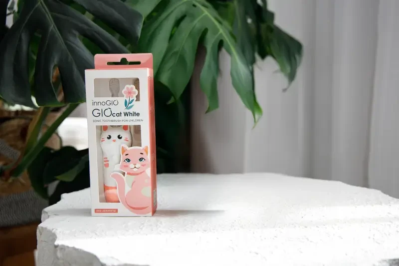 Soniczna szczoteczka dla dzieci GIOcat White / InnoGIO