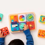 Sensoryczny Kwadrat. PlayTab. Biało-Czarne Kuleczki / Fat Brain Toys