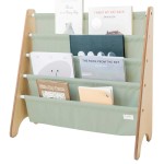 Stojak na Książki Recycled Solid Green / 3 Sprouts