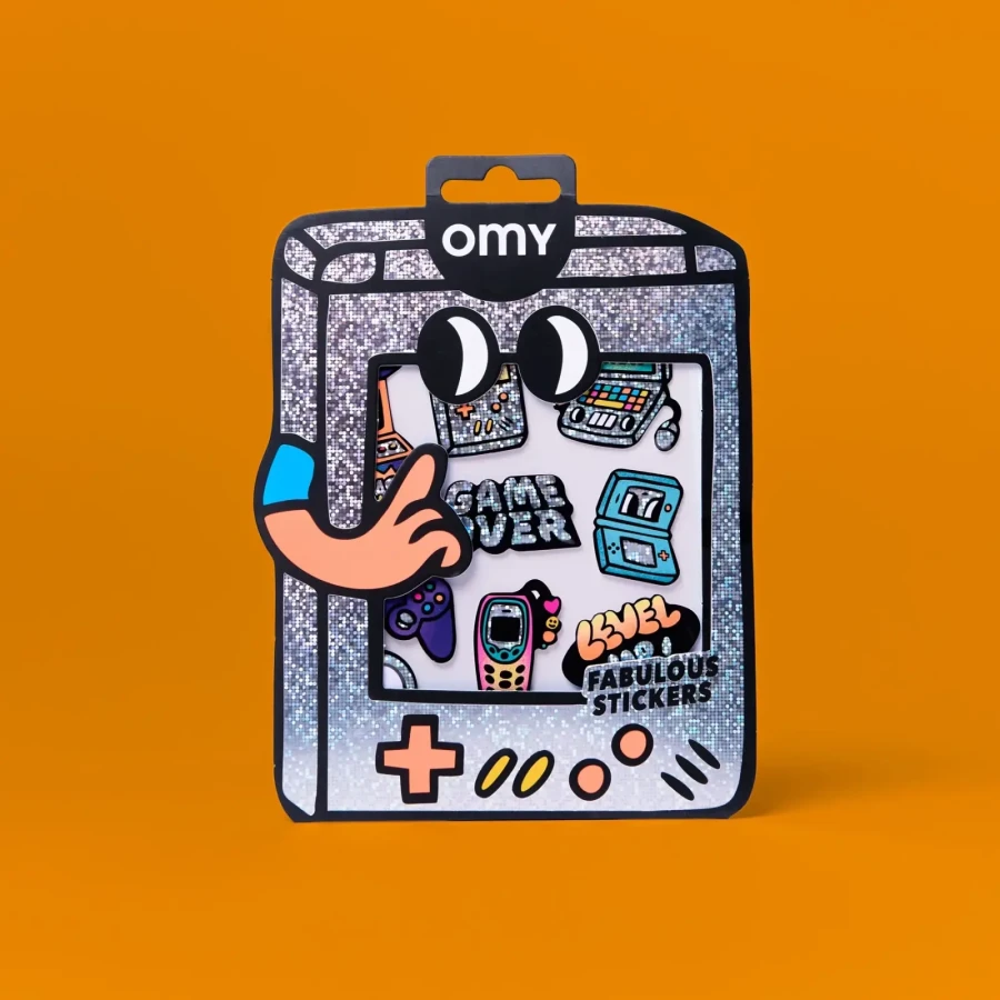 Odlotowe winylowe naklejki - BIG GAME BOY / OMY