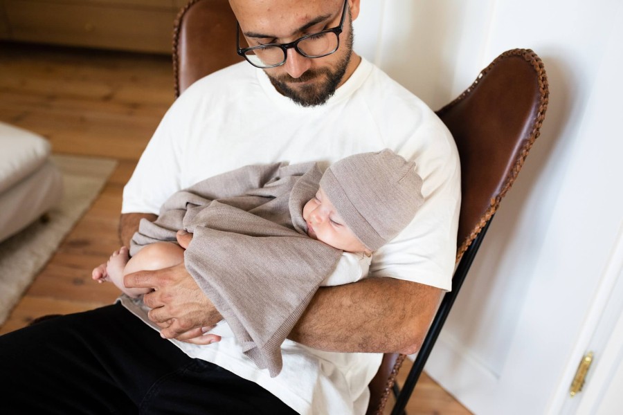 Kocyk Merino Cozy - delikatny brąz / Yarnami