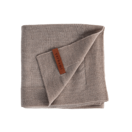 Kocyk Merino Cozy - delikatny brąz / amori amori