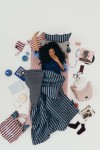 Komplet pościeli bawełnianej - STRIPES BLUE / La Millou