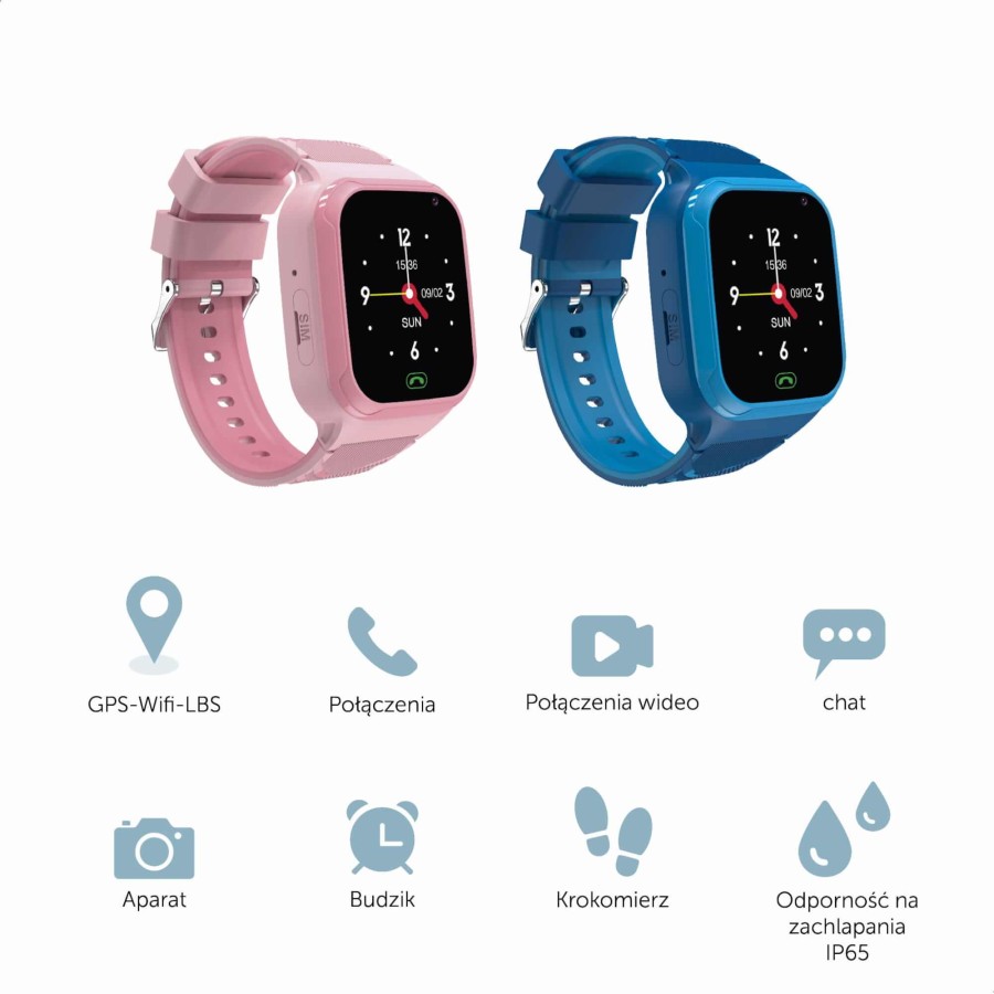 Smartwatch dla dzieci - Różowy / Zazu