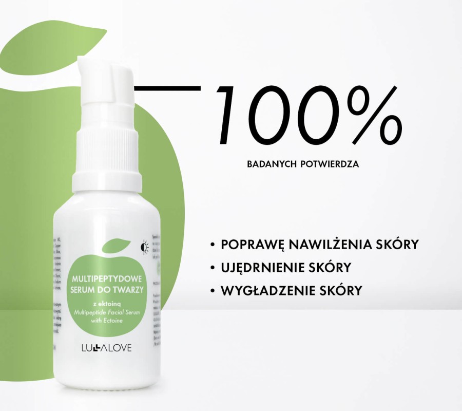 Multipeptydowe serum do twarzy z ektoiną, 30ml / Lullalove