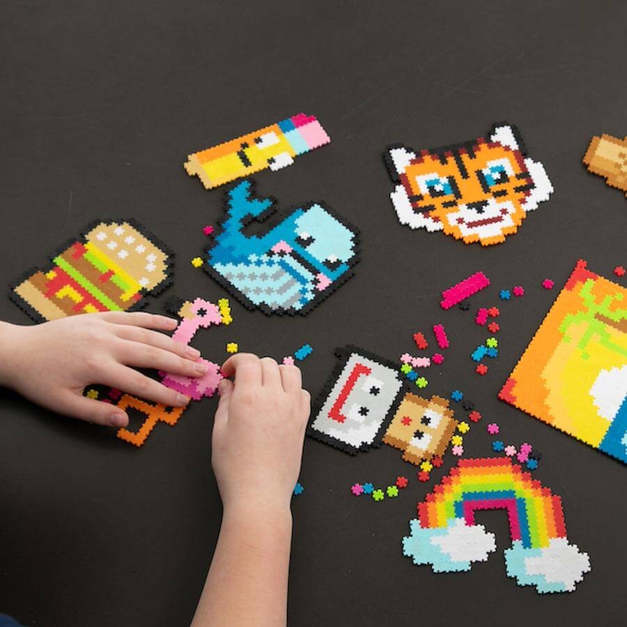Duży zestaw Jixelz Kreator Puzzelki Pixelki / Fat Brain Toys