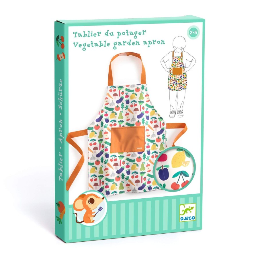 Fartuszek kuchenny pomarańczowy - WARZYWA / Djeco