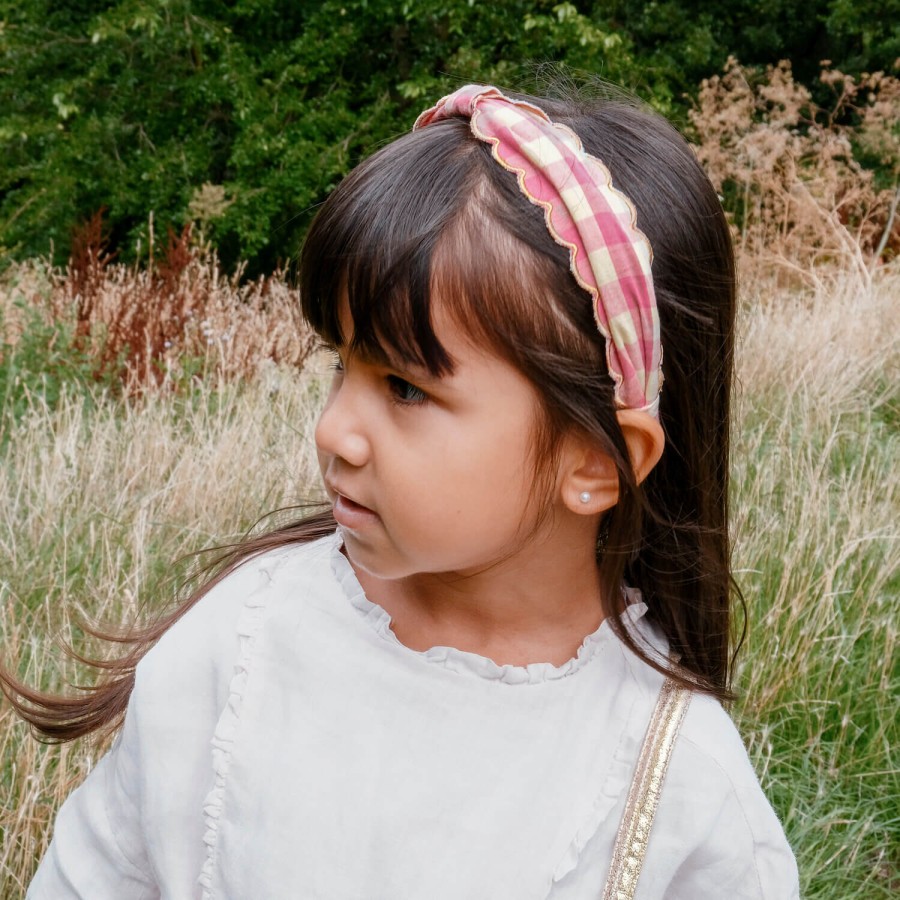 Opaska do włosów Scalloped Gingham / Rockahula Kids
