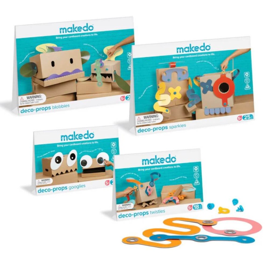 Zestaw kreatywnych kształtów Makedo Deco-Props - Sparkies 25 el. / Makedo