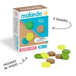 Ozdobne nakładki na śrubki Scru-Dot Makedo - Wild Things 36 el. / Makedo