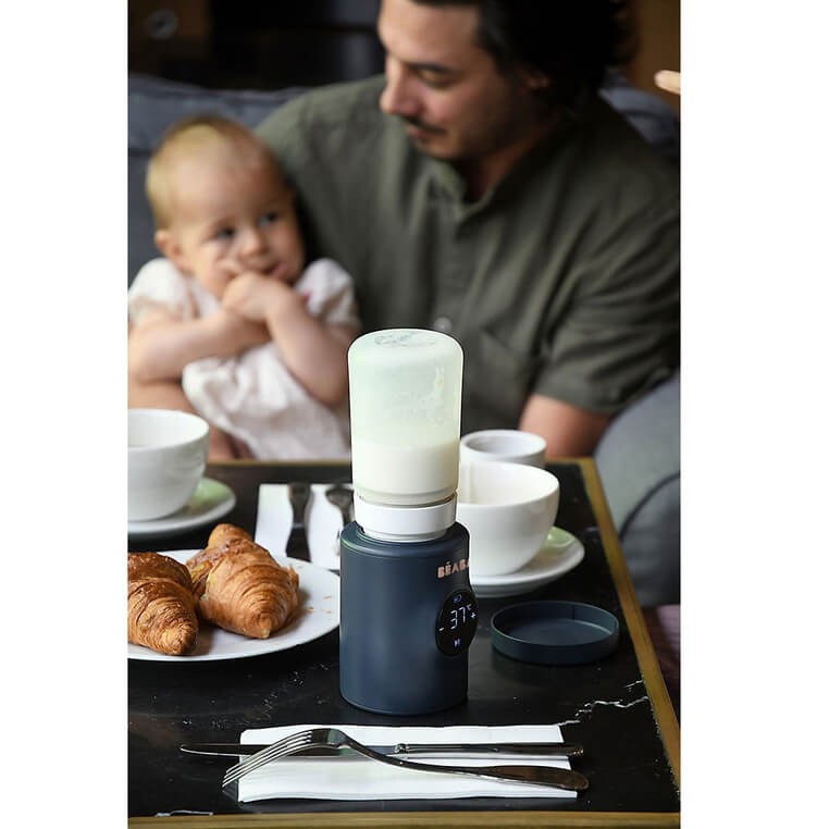 Przenośny podgrzewacz do butelek z funkcją mieszania 2w1 Milk Nomad Night Blue / Beaba