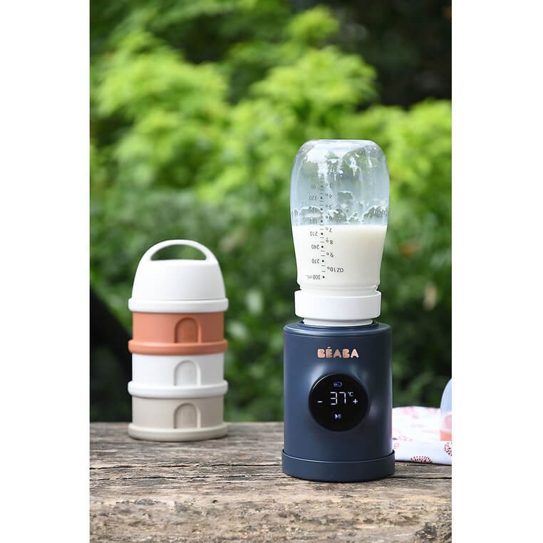 Przenośny podgrzewacz do butelek z funkcją mieszania 2w1 Milk Nomad Night Blue / Beaba