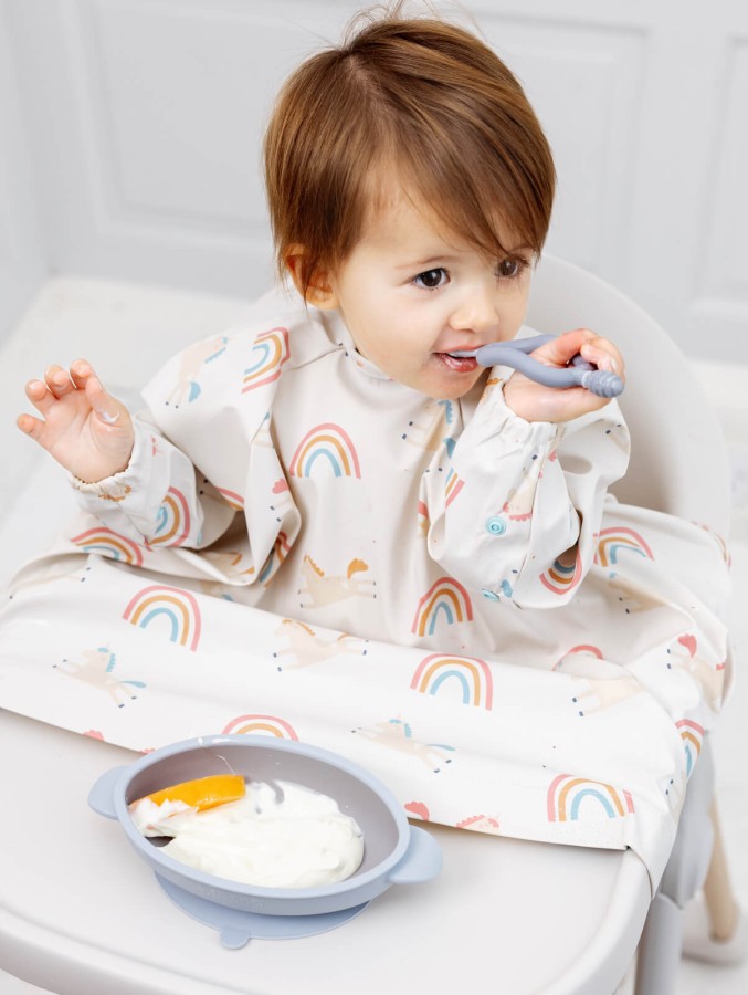 Wodoodporny śliniak z długim rękawem BLW Fairytale Foodies / BIBaDO