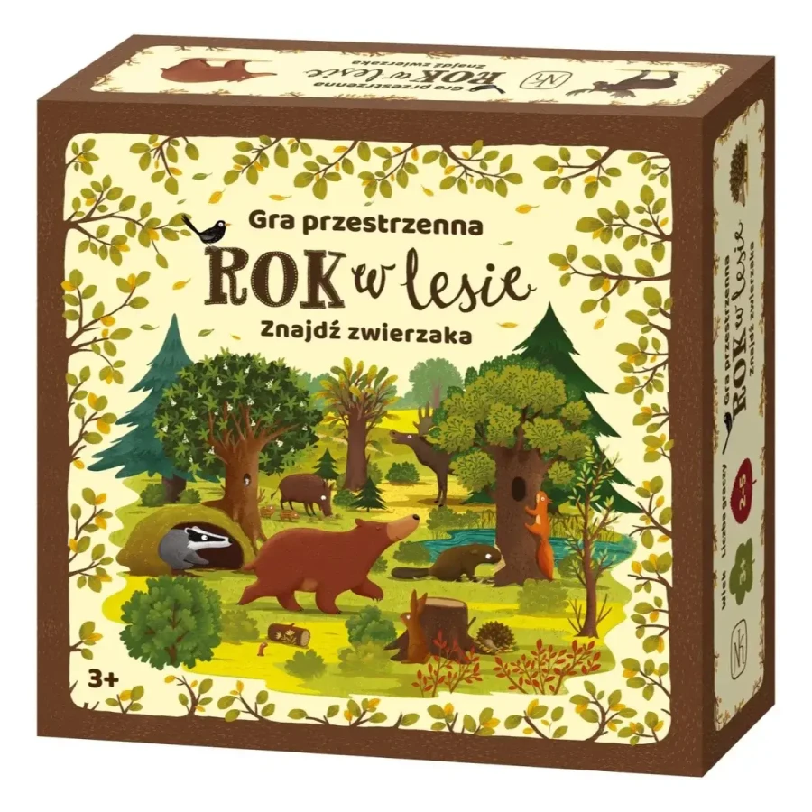 Rok w lesie. Znajdź zwierzaka / Wydawnictwo Nasza Księgarnia