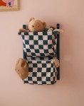 Półka ścienna materiałowa w szachownicę CIRCUS - check teal / Kid's Concept