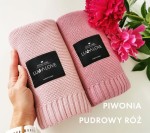 Bambusowy koc 80x100 PIWONIA / Lullalove