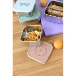 Pojemnik na przekąski snackbox ze stali nierdzewnej 3 szt. Tiny Team Kotek / Lassig