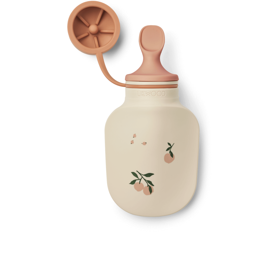 Silikonowe tubki na pokarm Lizzie, 2szt. - peach, sea shell / Liewood