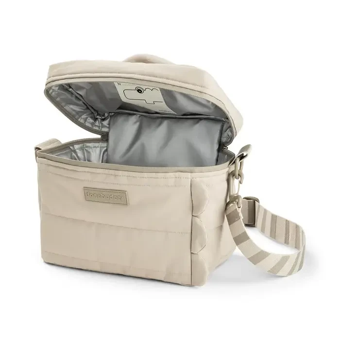 Torba termiczna na lunch Pikowana Croco Sand / Little Dutch